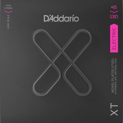 D'Addario XTB45130 (45-130) Комплект струн с покрытием для бас-гитары.